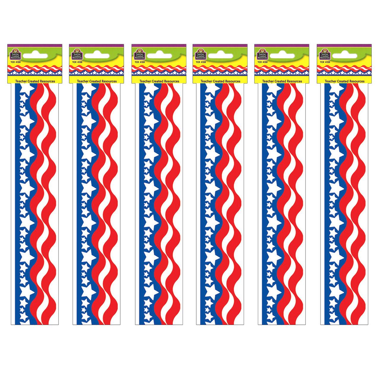 Teacher Created Resources® Patriotic Border Trim, 210ft.